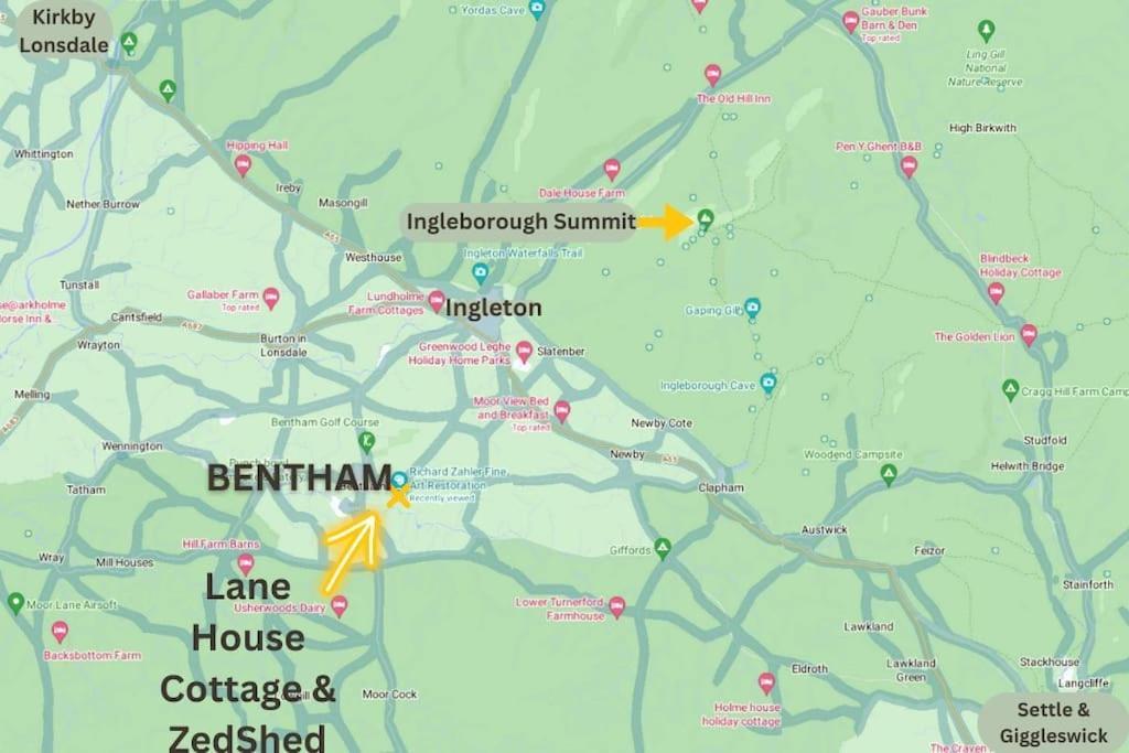 Cosy 3 Bed Cottage Near 3 Peaks - Log Burner & Aga Bentham Kültér fotó